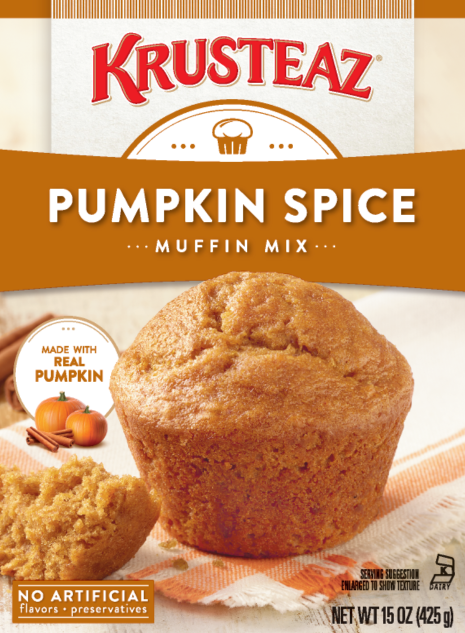 krusteaz pumpkin spice muffin mix recipes