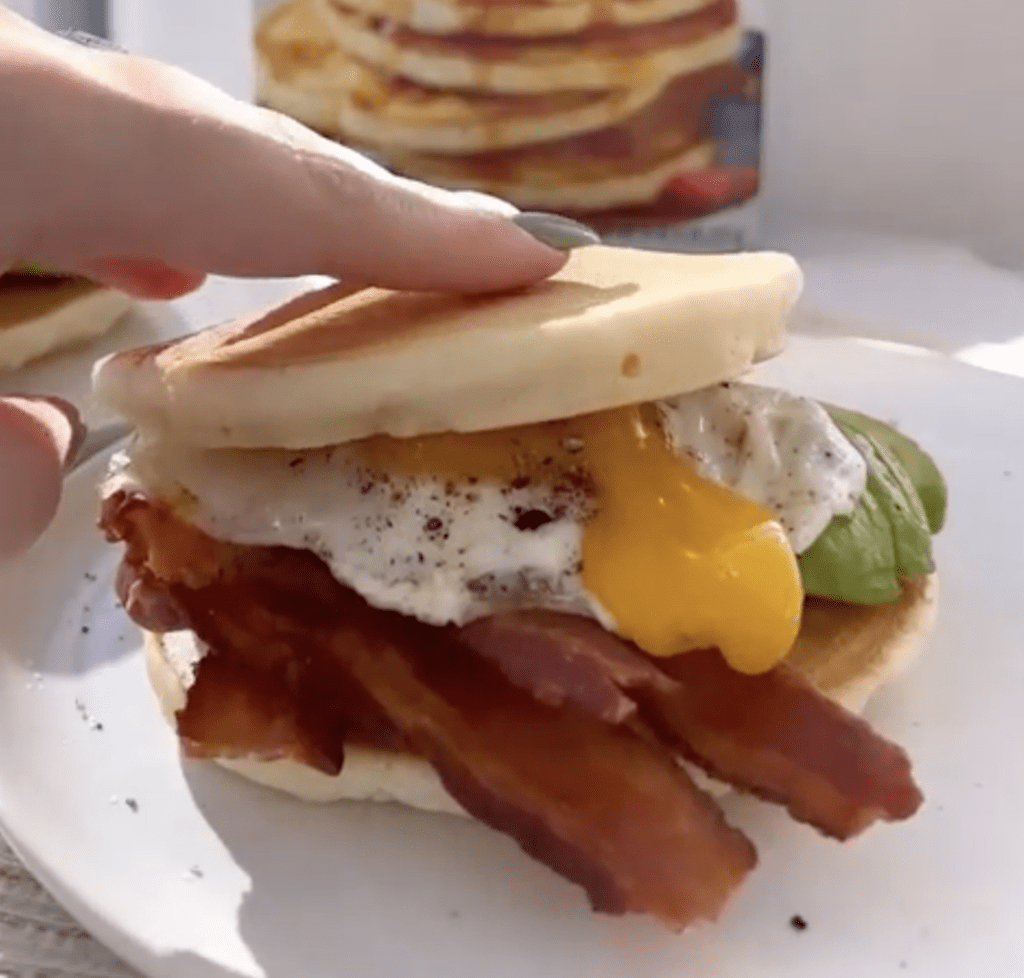 Bacon Pancake Breakfast Sandwich | Krusteaz