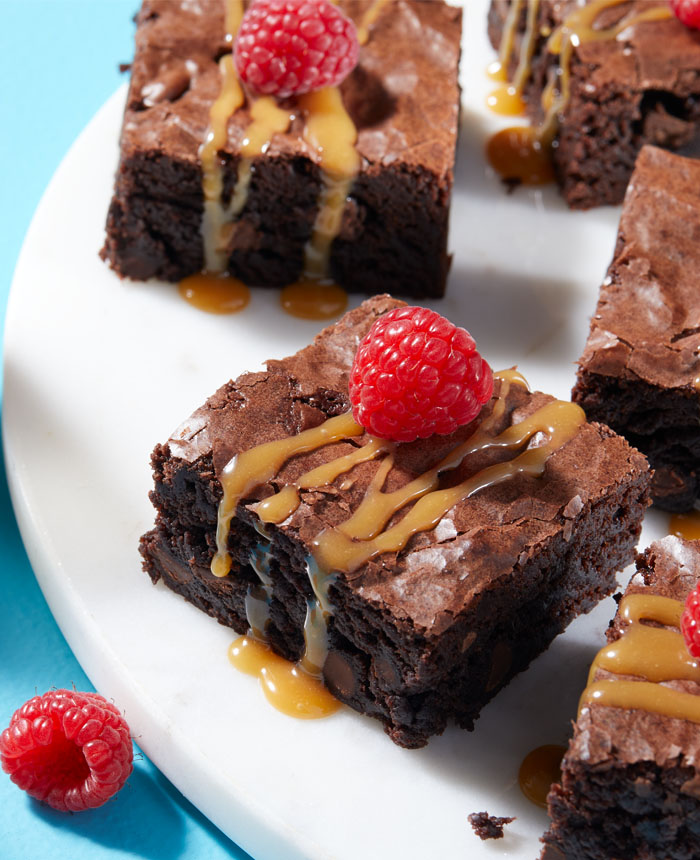 Delicious brownies made with Krusteaz