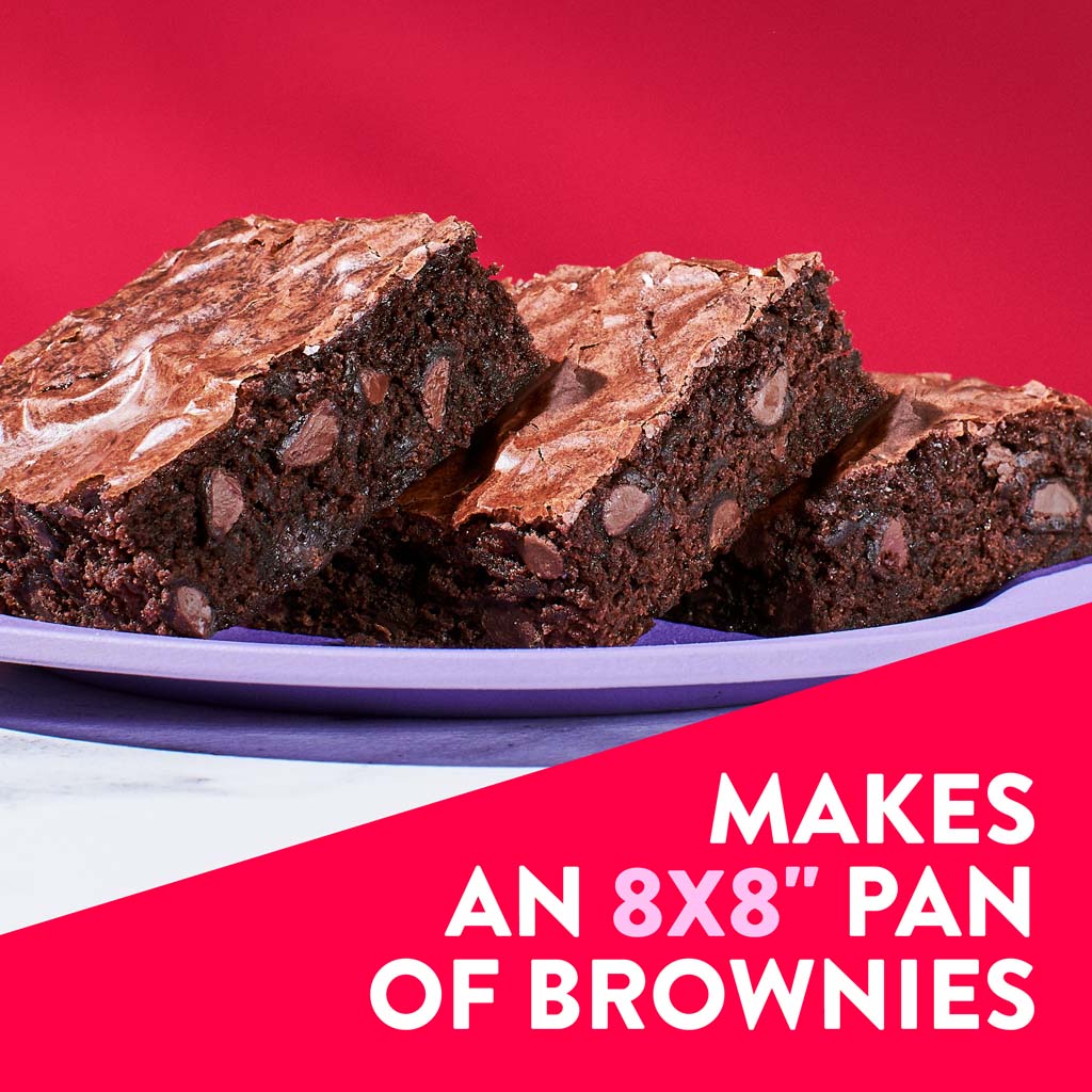 Makes an 8x8" pan of brownies