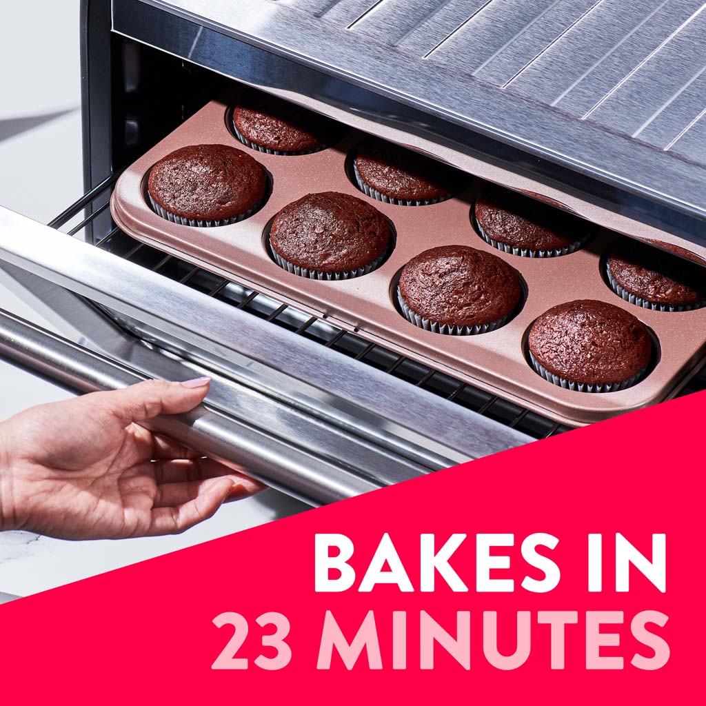 Bakes in 23 minutes