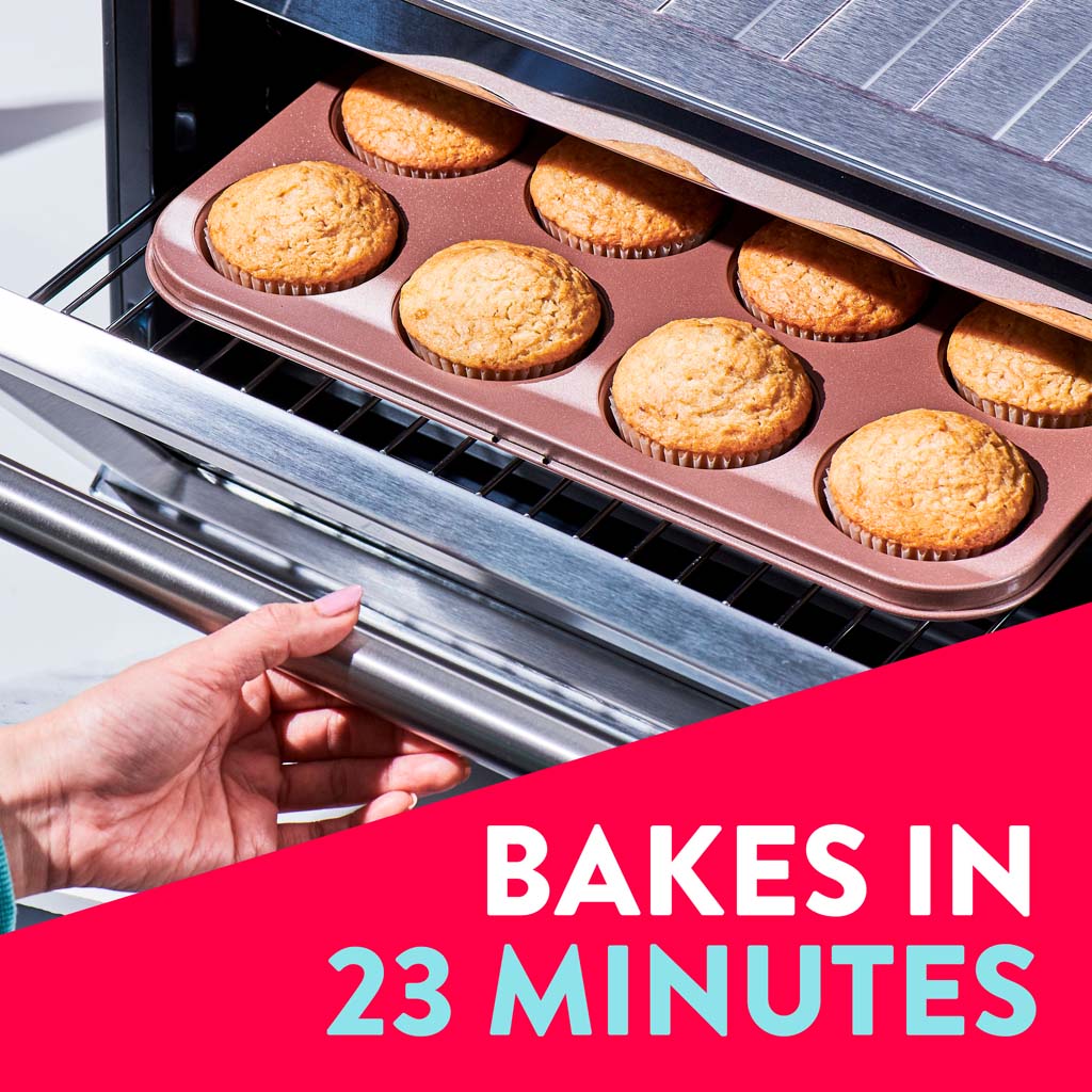 Bakes in 23 minutes