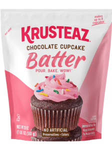 Krusteaz Chocolate Cupcake Batter packaging